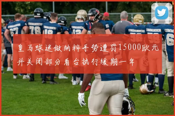 皇马球迷做纳粹手势遭罚15000欧元并关闭部分看台执行缓期一年